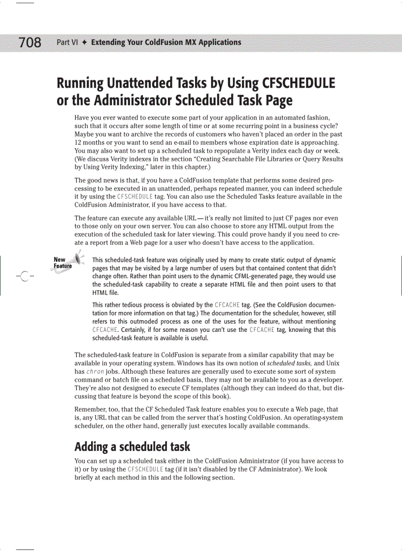 image for page Integrating ColdFusion MX with Other Technologies