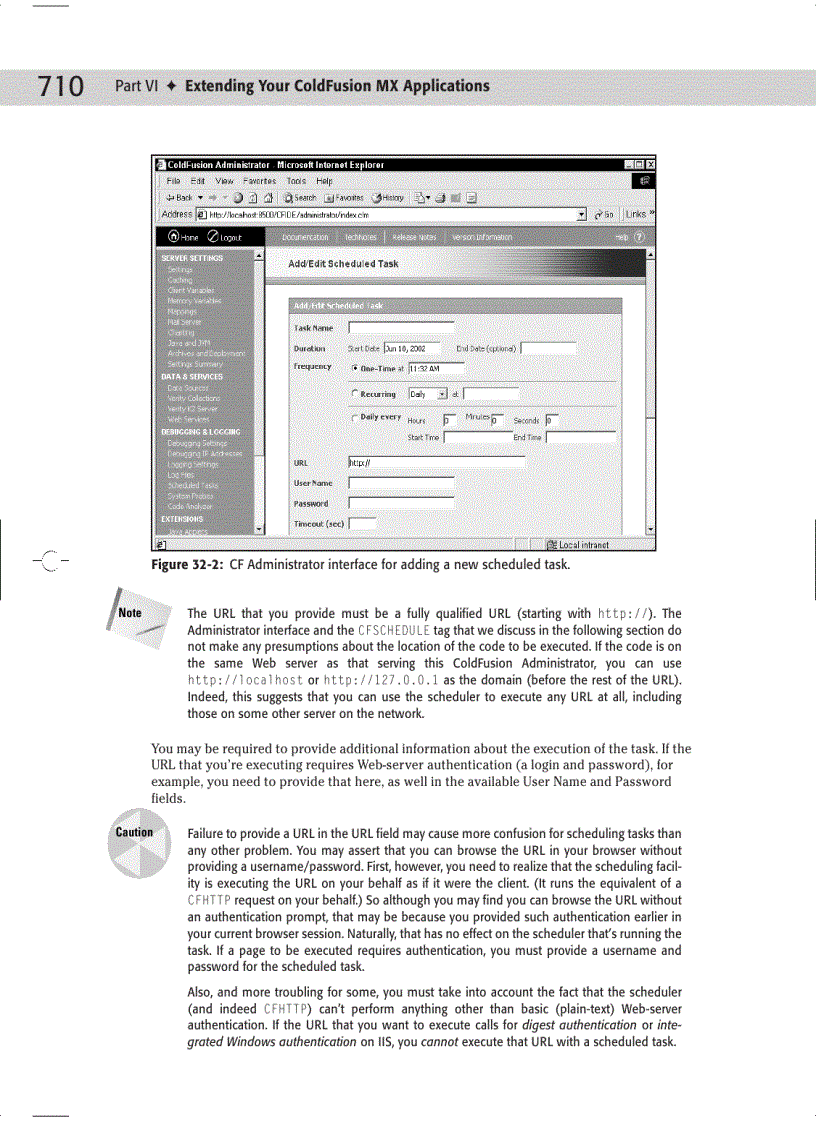 image for page Integrating ColdFusion MX with Other Technologies