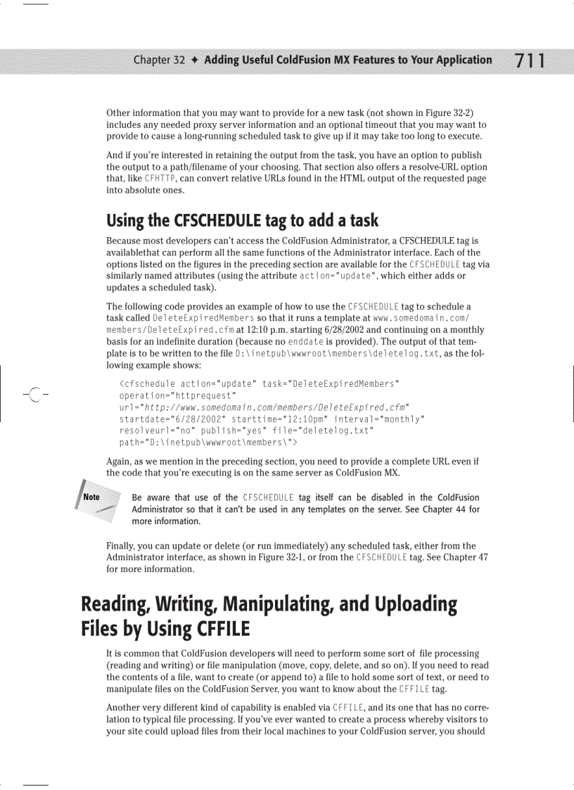 image for page Integrating ColdFusion MX with Other Technologies