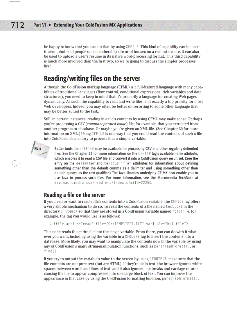 image for page Integrating ColdFusion MX with Other Technologies