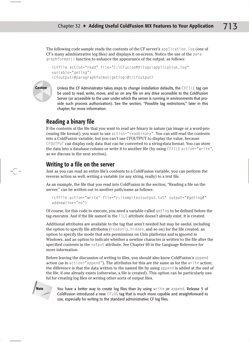 image for page Integrating ColdFusion MX with Other Technologies