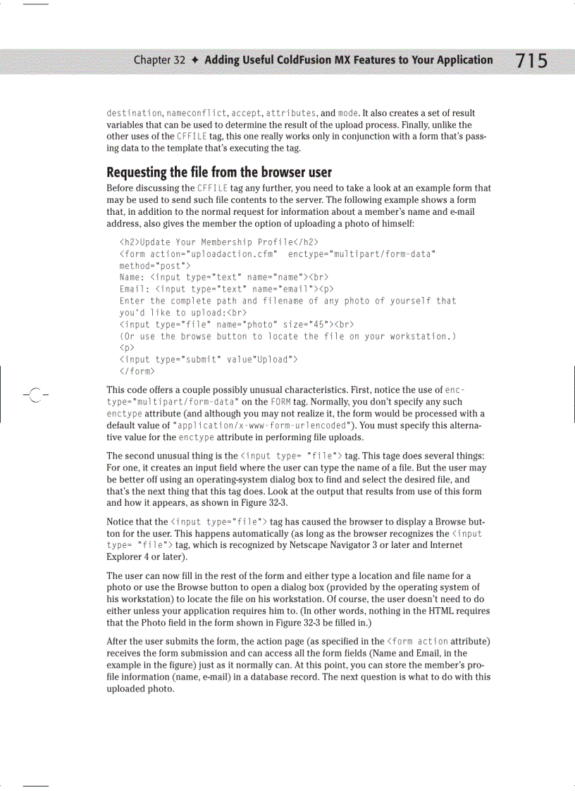 image for page Integrating ColdFusion MX with Other Technologies