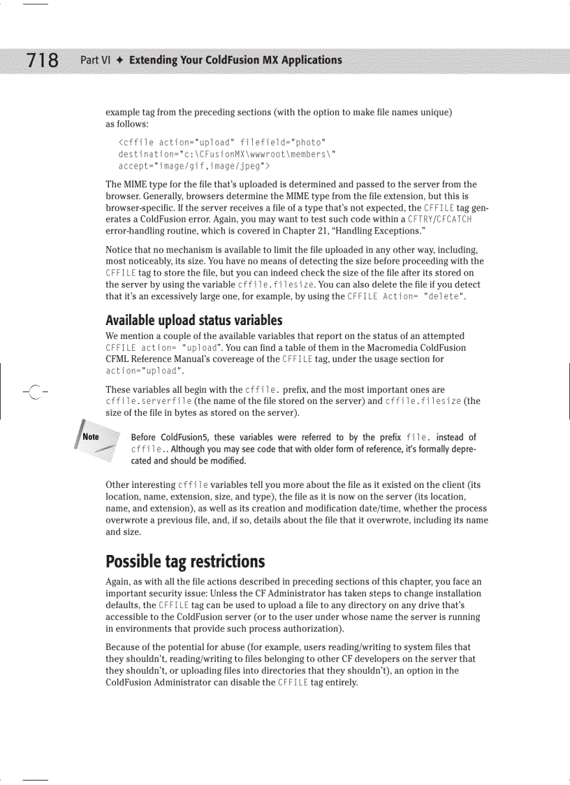 image for page Integrating ColdFusion MX with Other Technologies