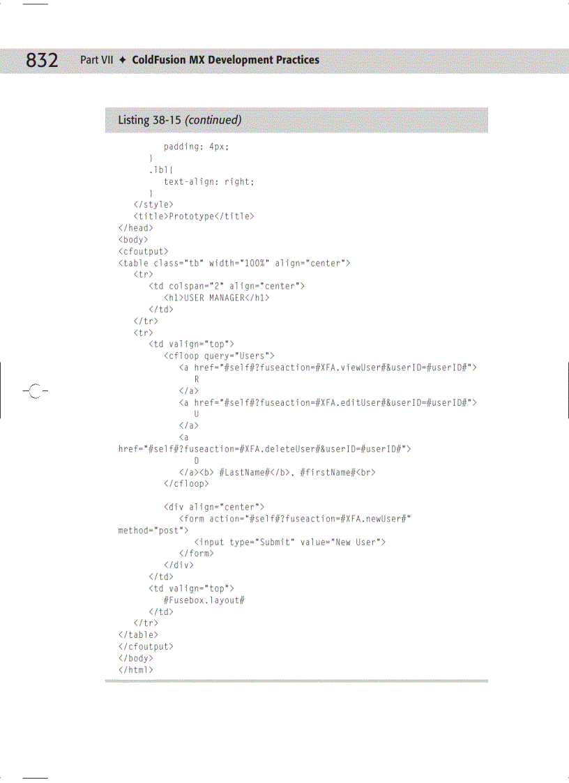 image for page ColdFusion MX Development Practices Figure