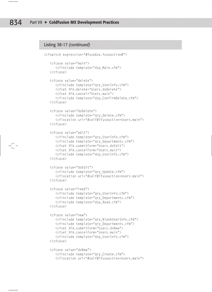 image for page ColdFusion MX Development Practices Figure