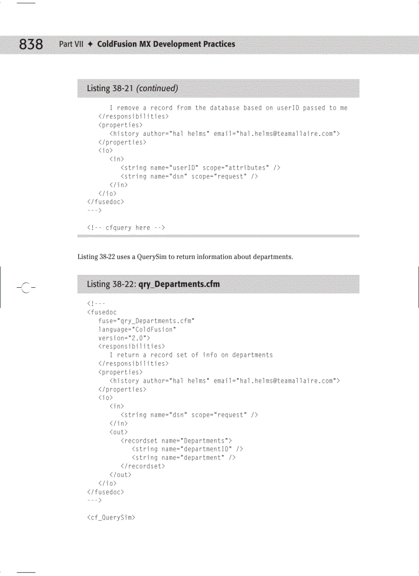 image for page ColdFusion MX Development Practices Figure