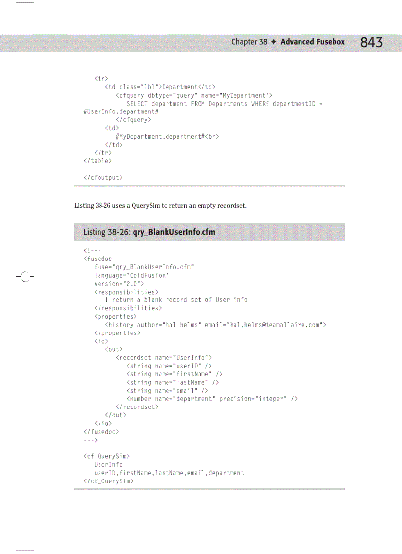 image for page ColdFusion MX Development Practices Figure