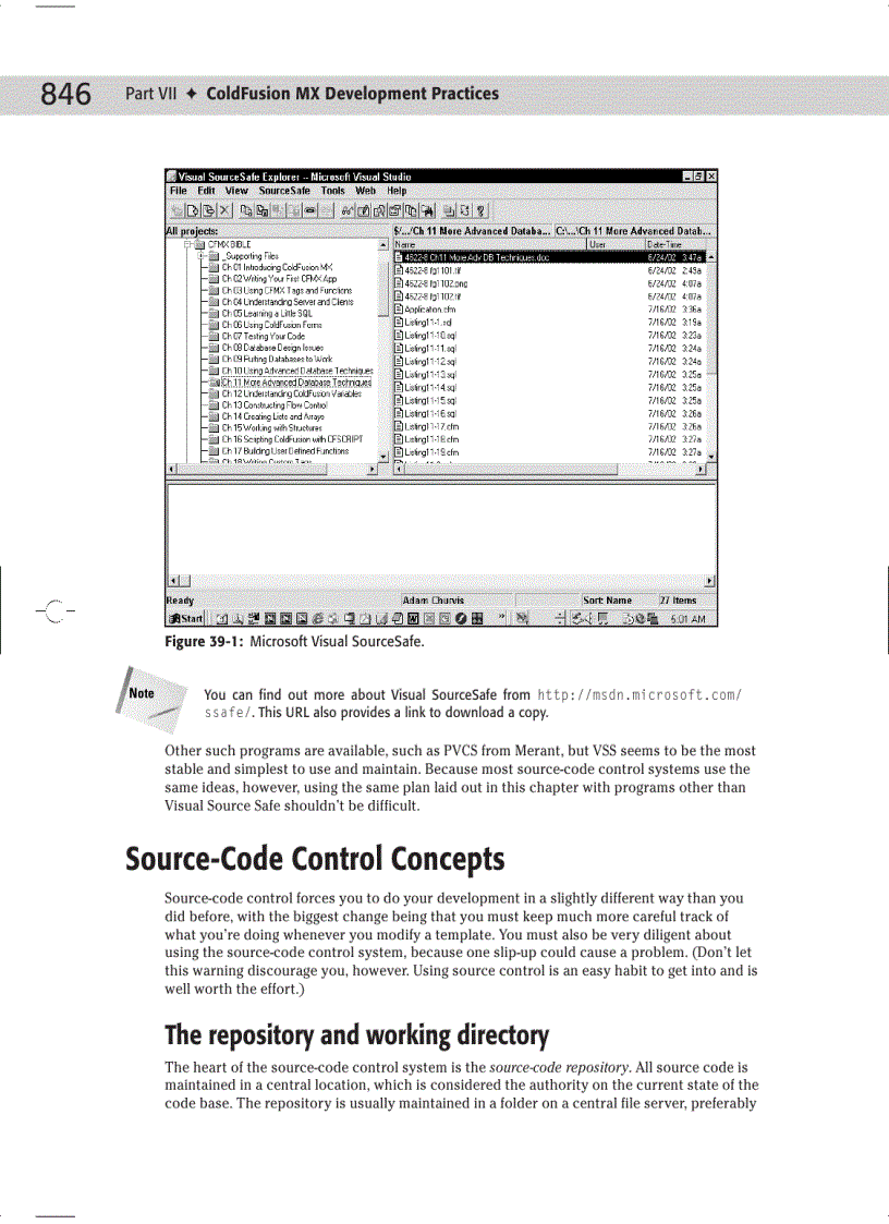 image for page ColdFusion MX Development Practices Figure