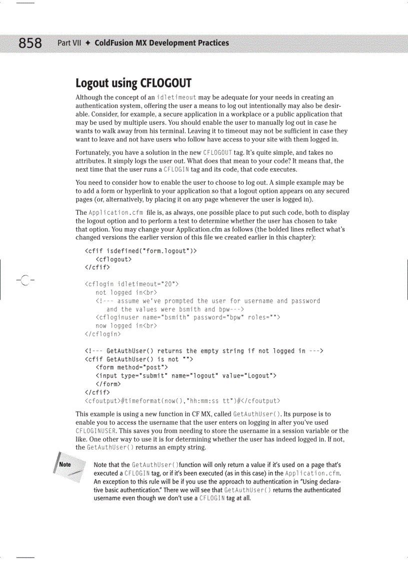 image for page ColdFusion MX Development Practices Figure