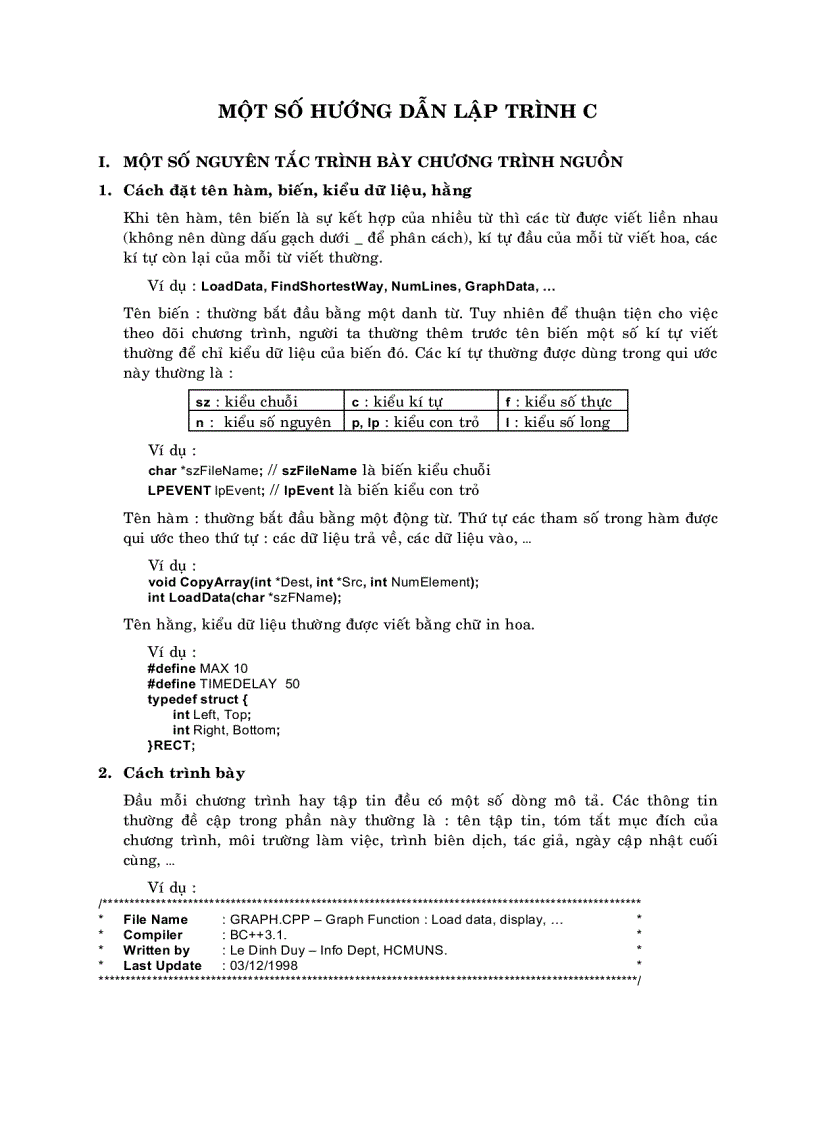 image for page Một số hướng dẫn lập trình c