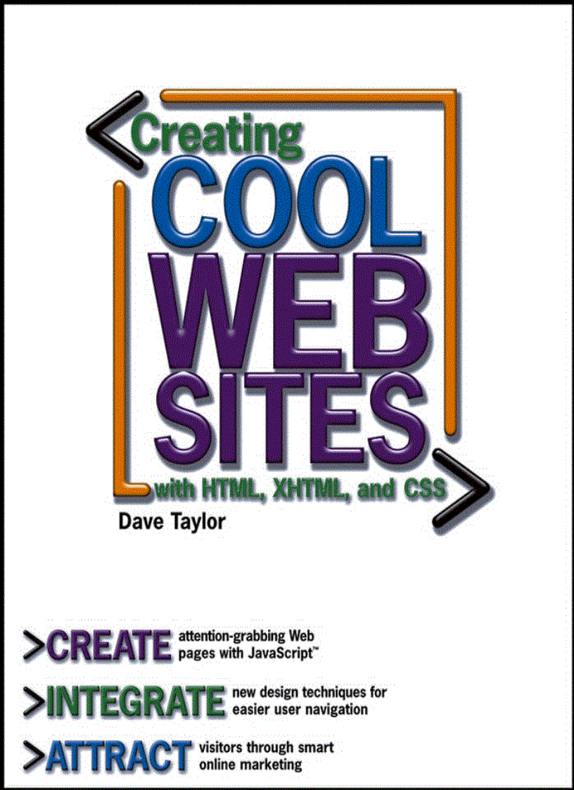 image for page Creating Cool Web Sites with HTML XHTML and CSS tập 1