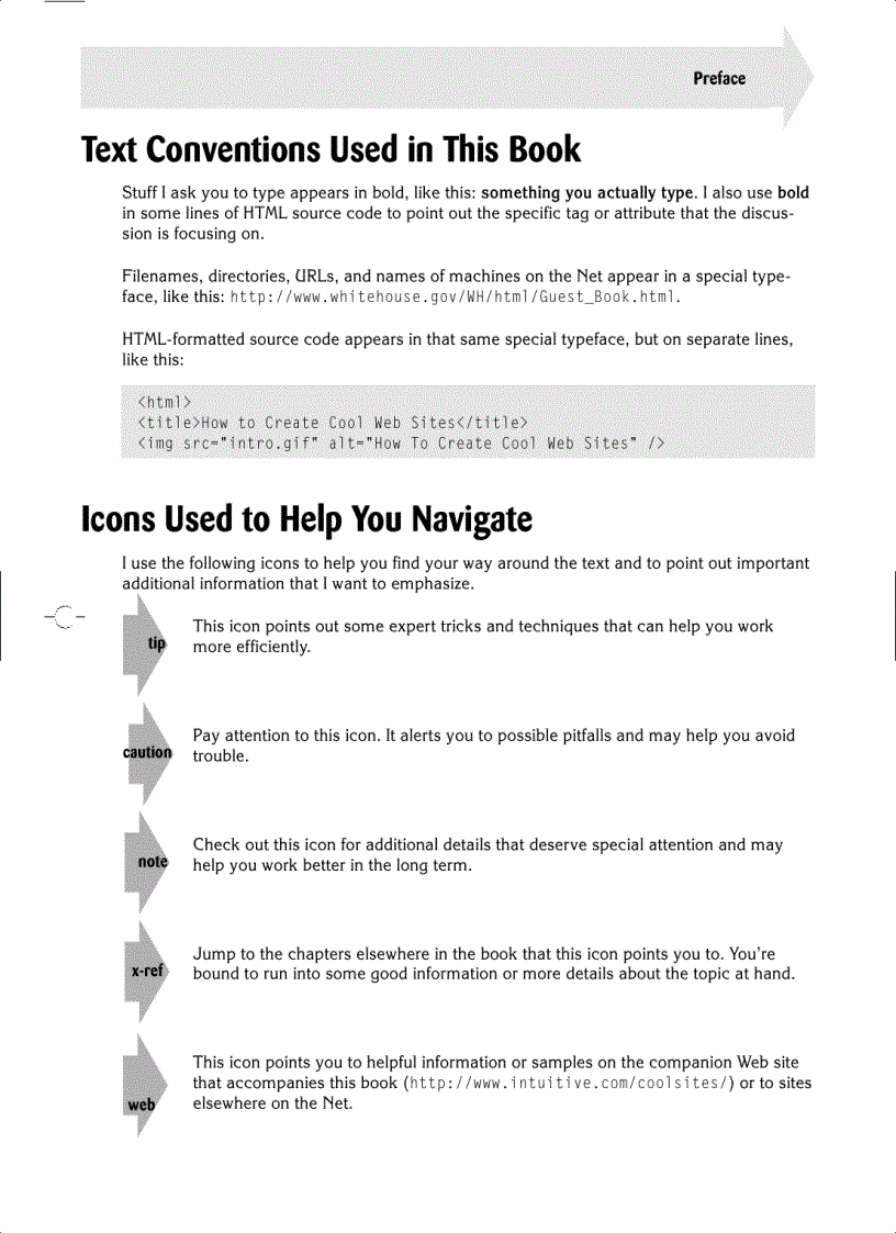 image for page Creating Cool Web Sites with HTML XHTML and CSS tập 1