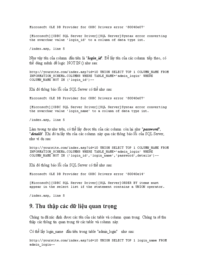 image for page SQL Injection là gì