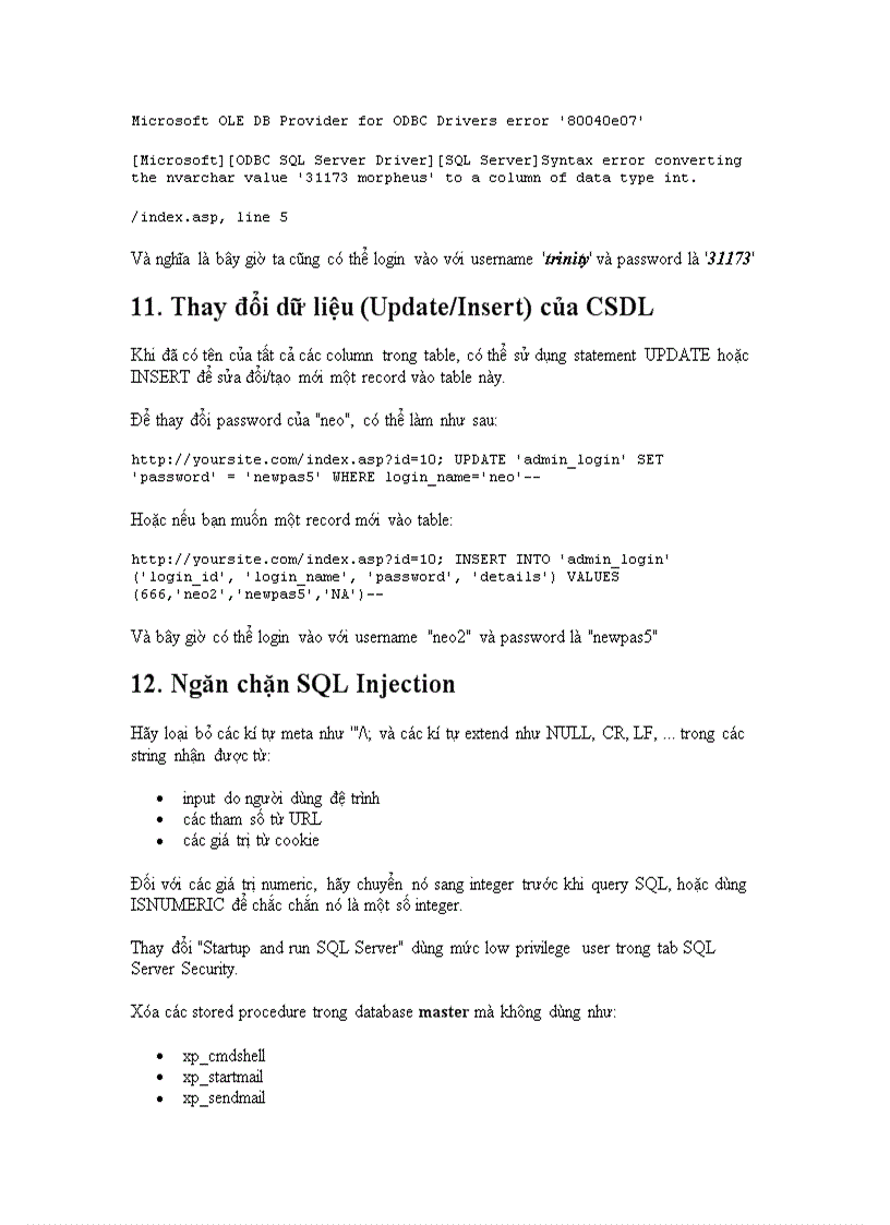 image for page SQL Injection là gì