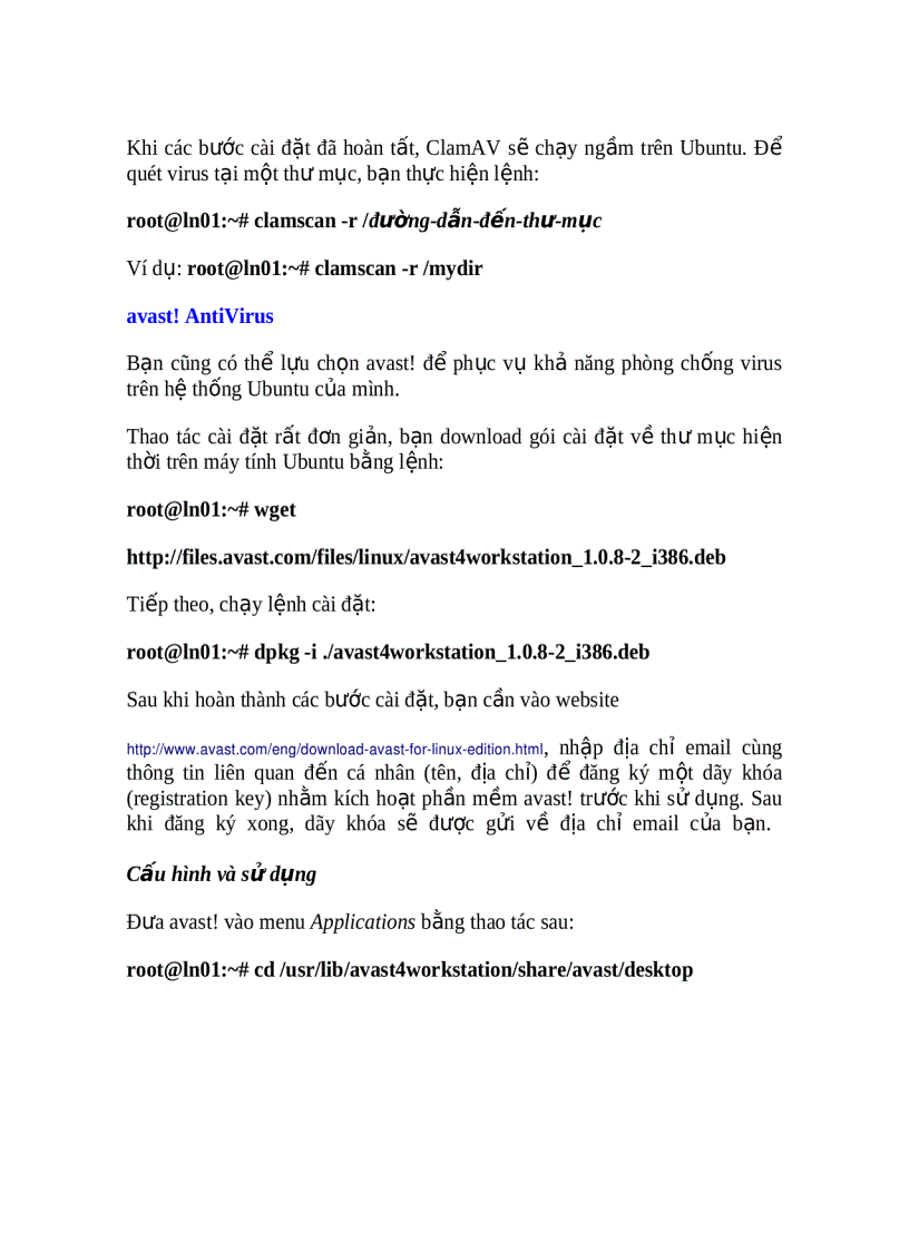 image for page Cài đặt AntiVirus trên Ubuntu
