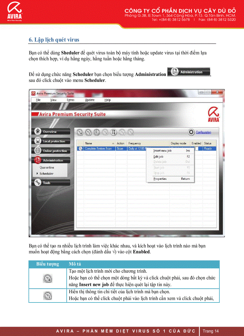 image for page Hướng dẫn sử dụng phần mềm diệt virus avira