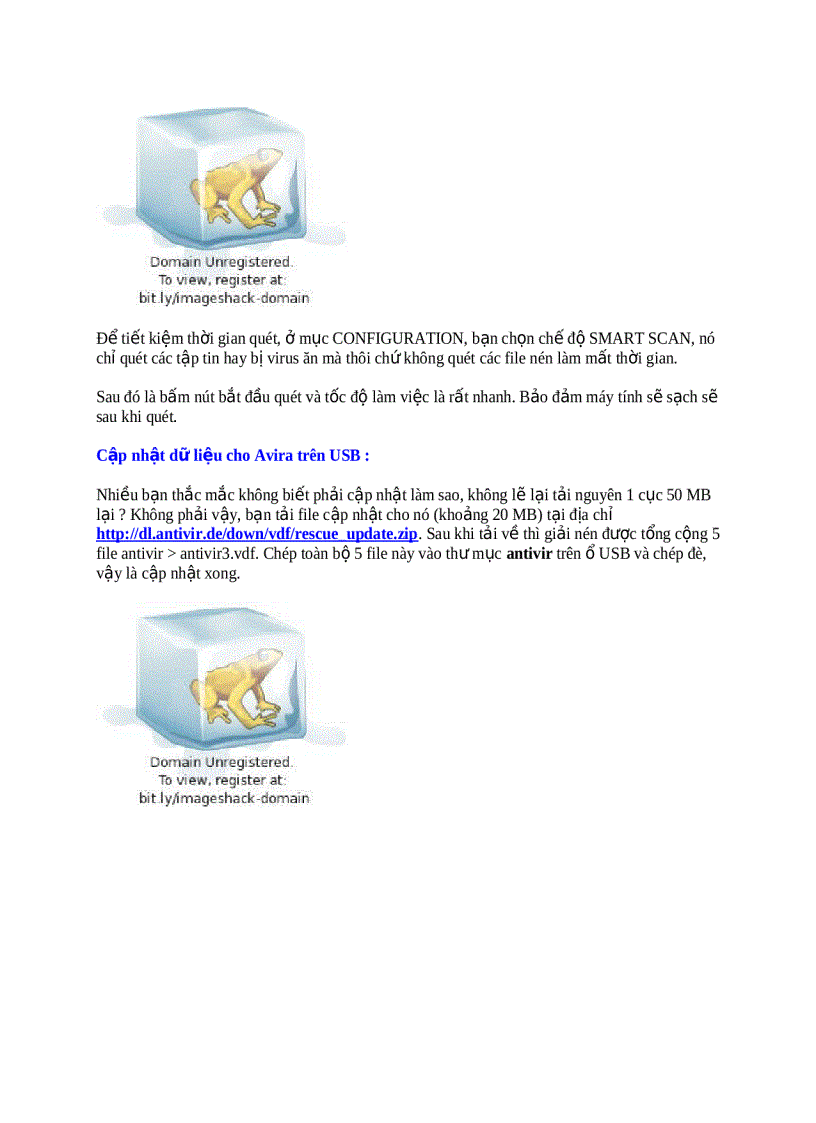 image for page Avira AntiVir Rescue System Diệt sạch virus khi hệ thống bị nhiễm nặng