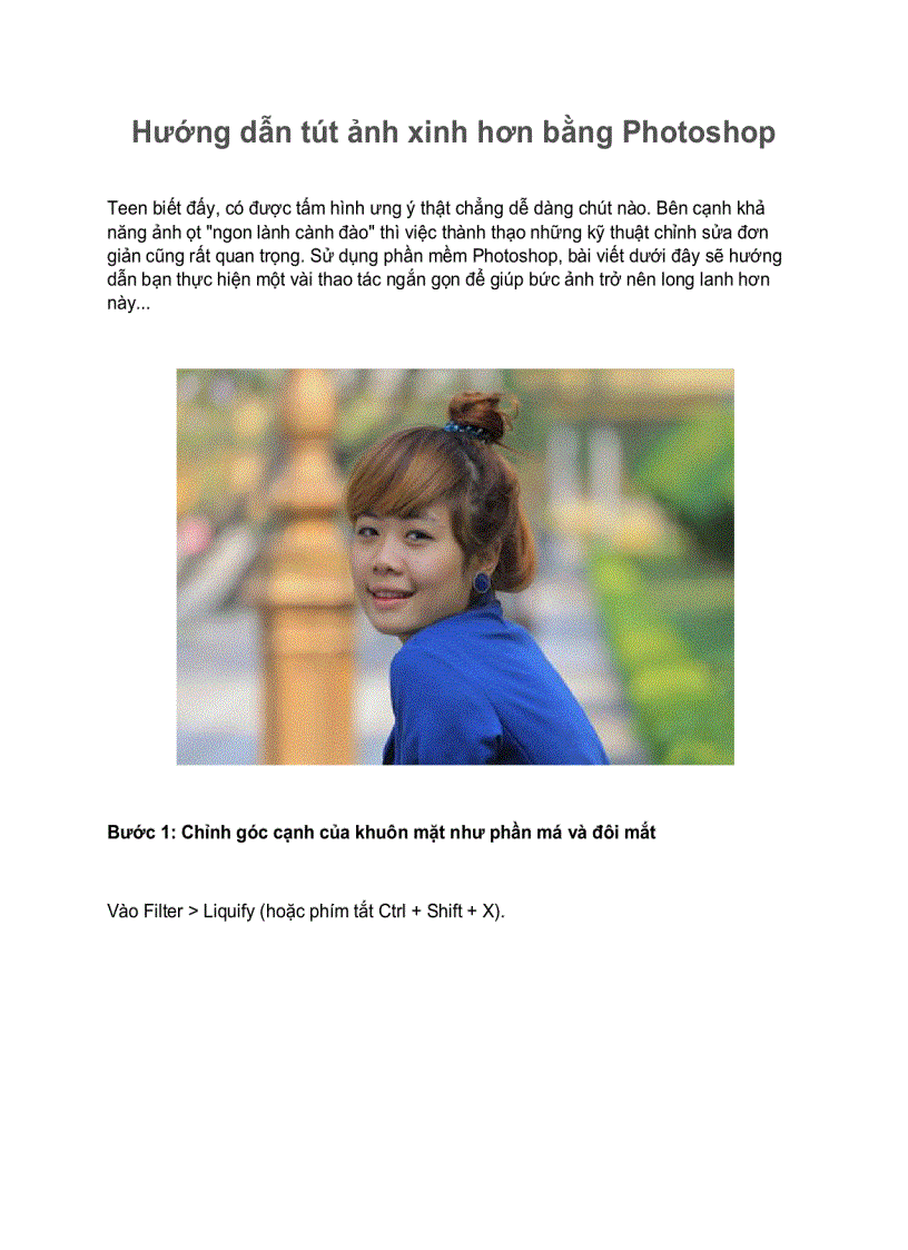 image for page Hướng dẫn tút ảnh xinh hơn bằng Photoshop