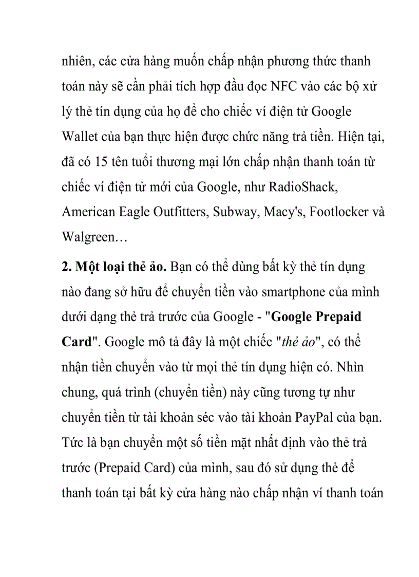 image for page Google Wallet 5 điều cần biết
