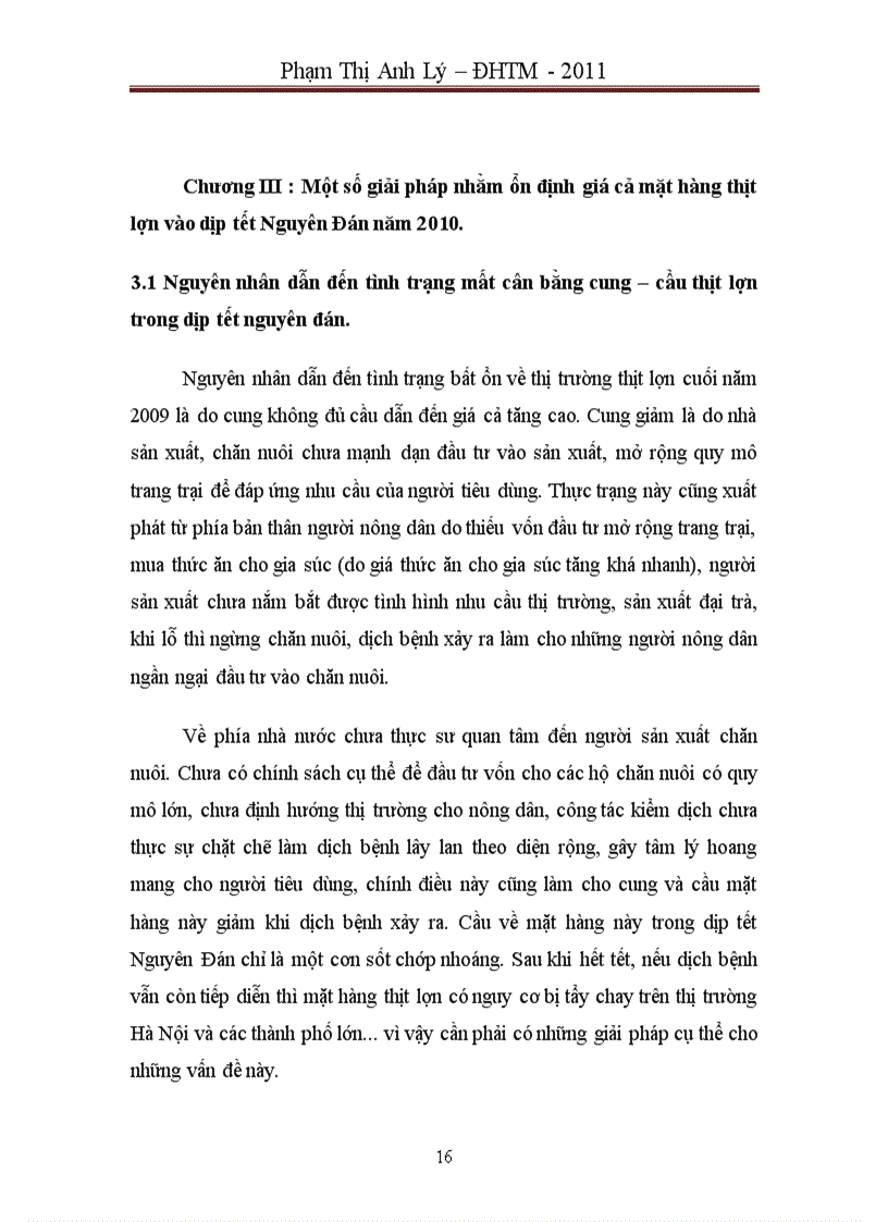 image for page Phân tích mối quan hệ cung cầu và việc hình thành giá cả mặt hàng thịt lợn trên địa bàn Hà Nội trong dịp tết Nguyên Đán năm 2009