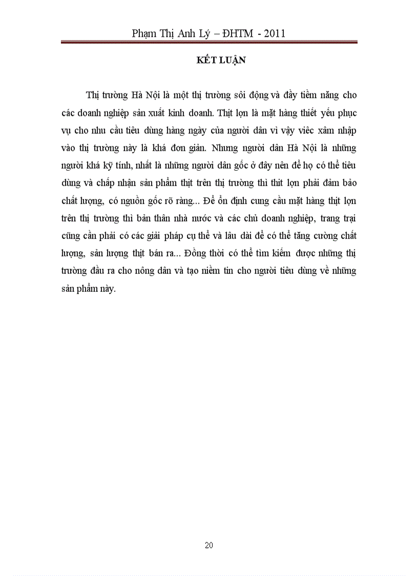 image for page Phân tích mối quan hệ cung cầu và việc hình thành giá cả mặt hàng thịt lợn trên địa bàn Hà Nội trong dịp tết Nguyên Đán năm 2009