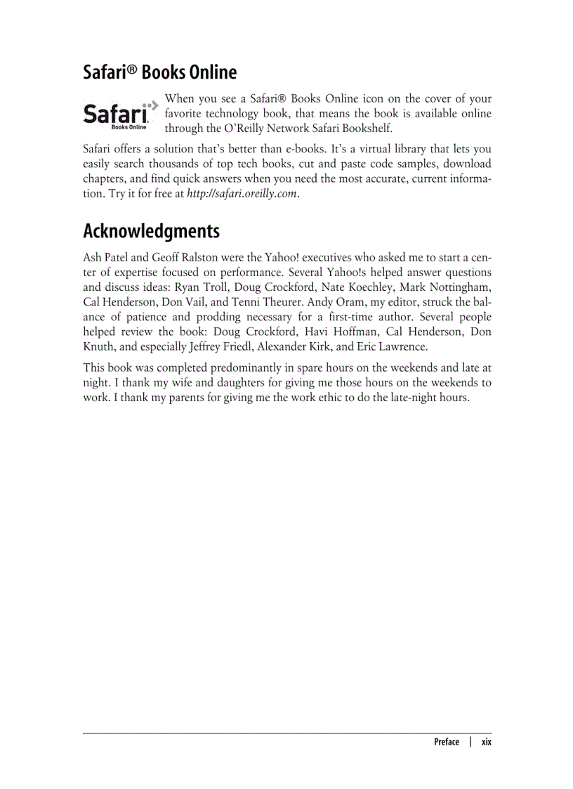 image for page Praise for High Performance Web Sites