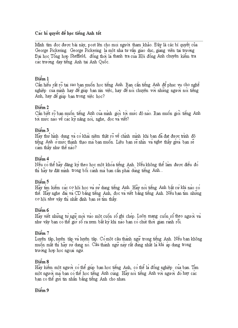image for page Các bí quyết học tiếng anh tốt