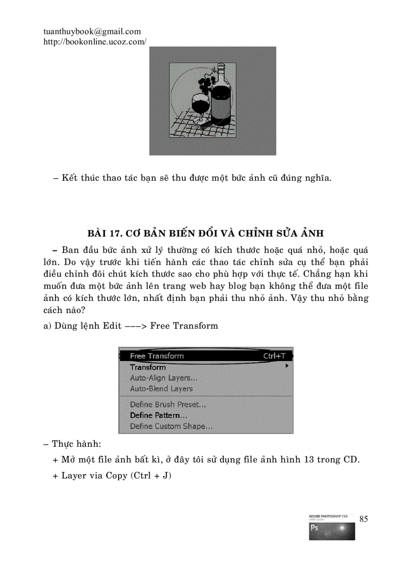 image for page Hướng dẫn họcPhotoshop CS3 1