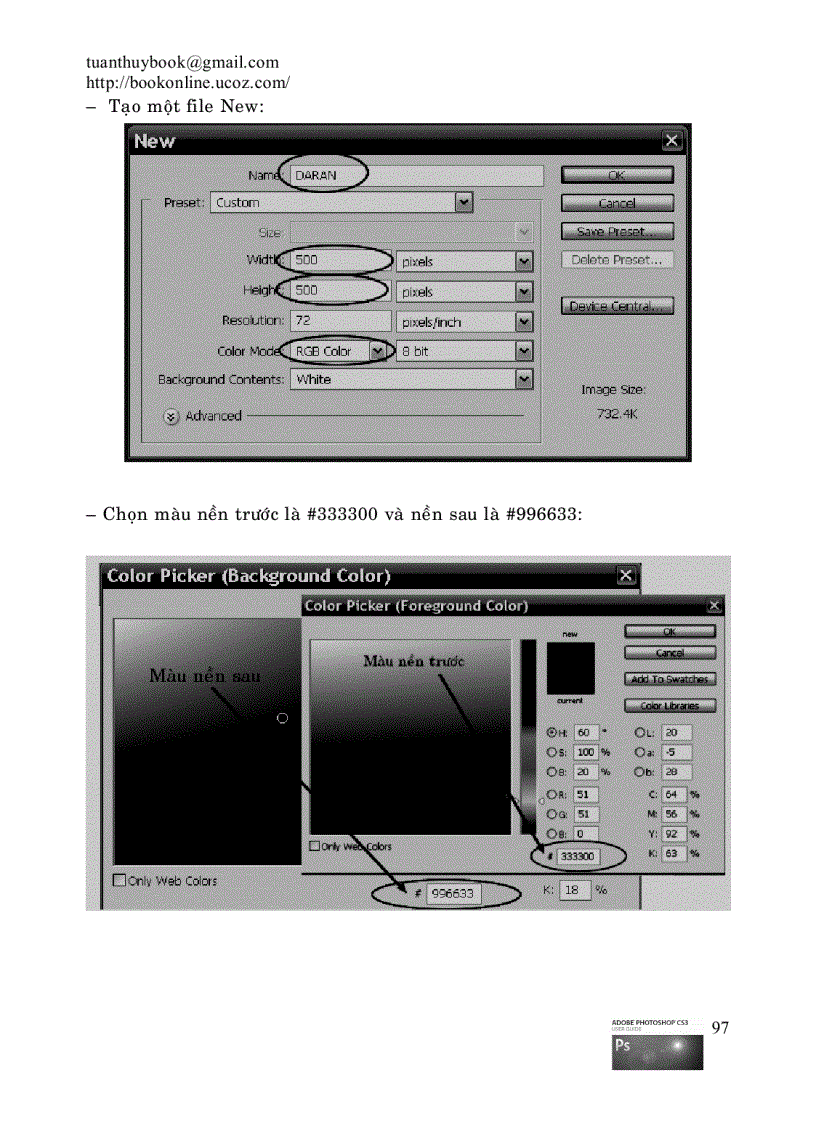 image for page Hướng dẫn họcPhotoshop CS3 1