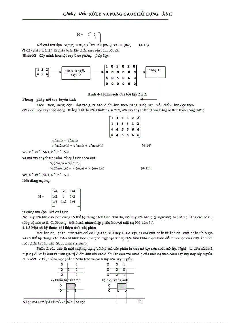 image for page Xử lý và nâng cao chất lượng ảnh image enhancement