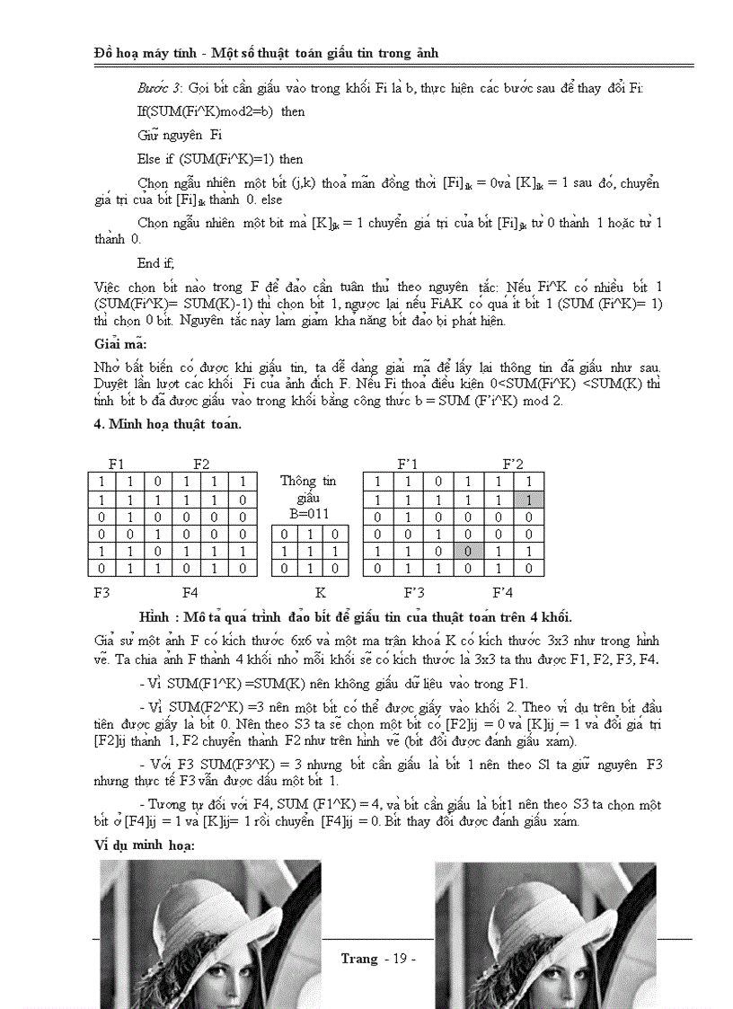 image for page Một số thuật toán giấu tin trong ảnh