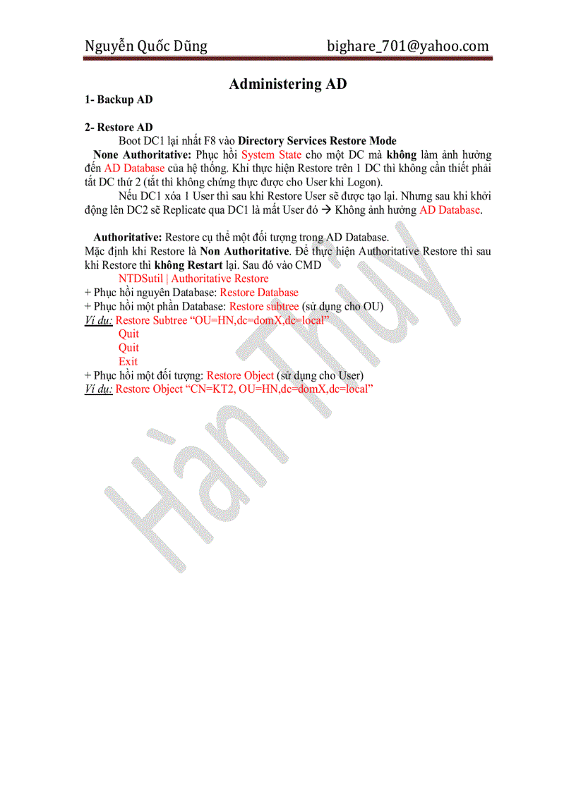 image for page Lab Cấu Hình MCSE môn 70 294 Cài đặt và Cấu hình AD