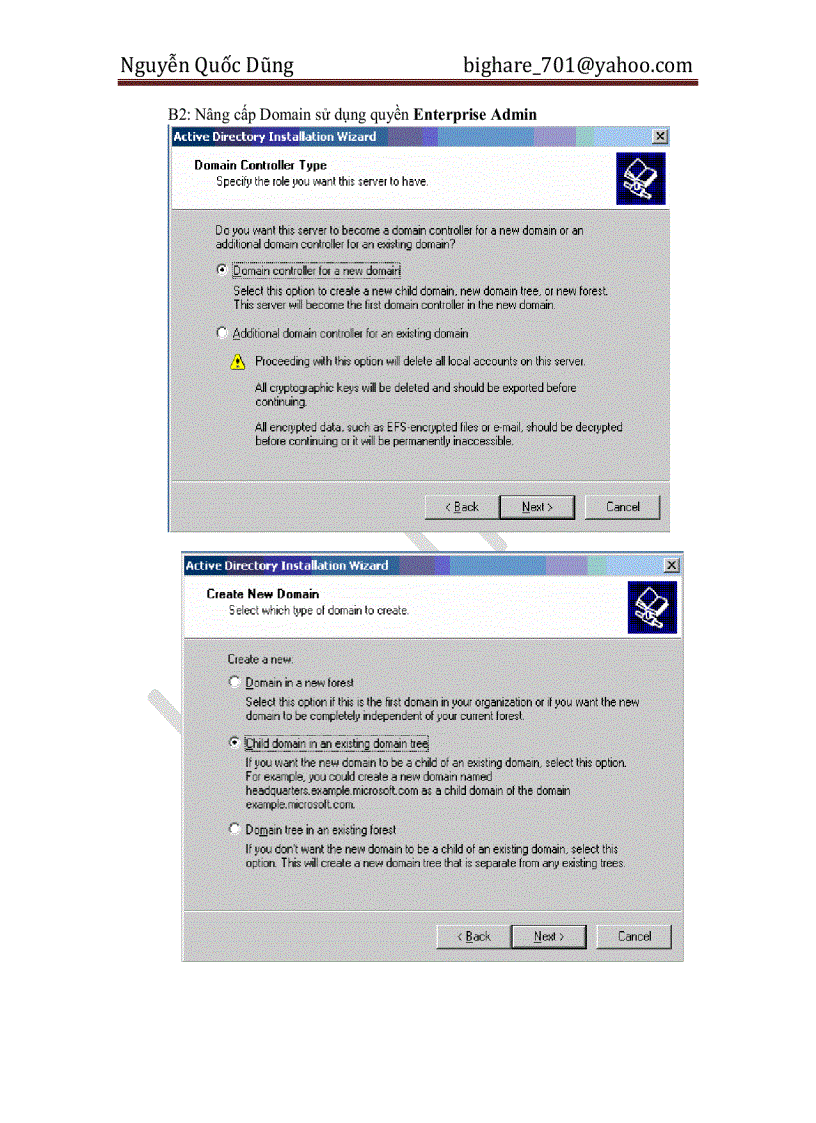 image for page Lab Cấu Hình MCSE môn 70 294 Cài đặt và Cấu hình AD