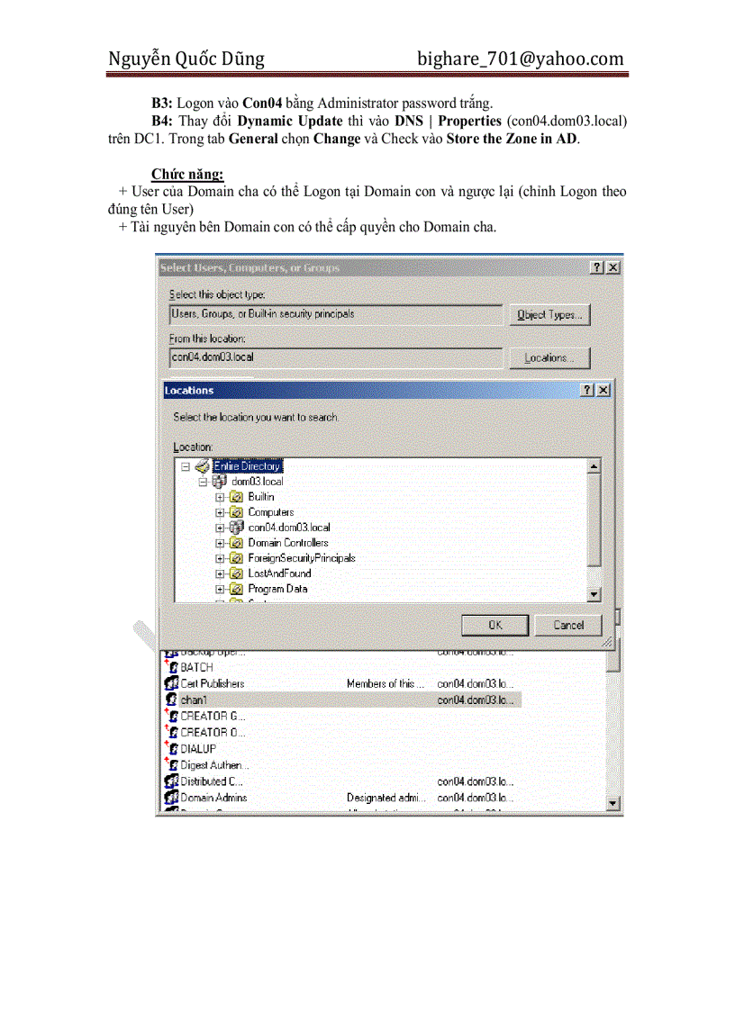image for page Lab Cấu Hình MCSE môn 70 294 Cài đặt và Cấu hình AD