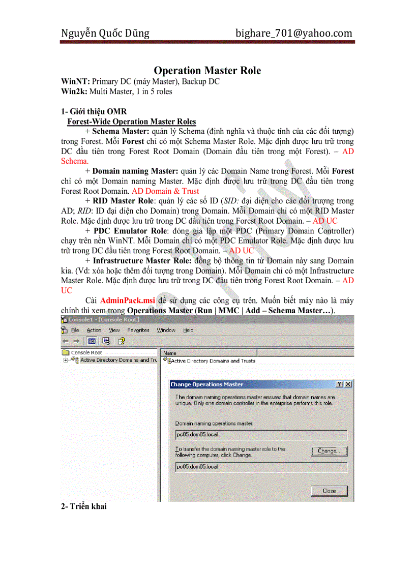image for page Lab Cấu Hình MCSE môn 70 294 Cài đặt và Cấu hình AD
