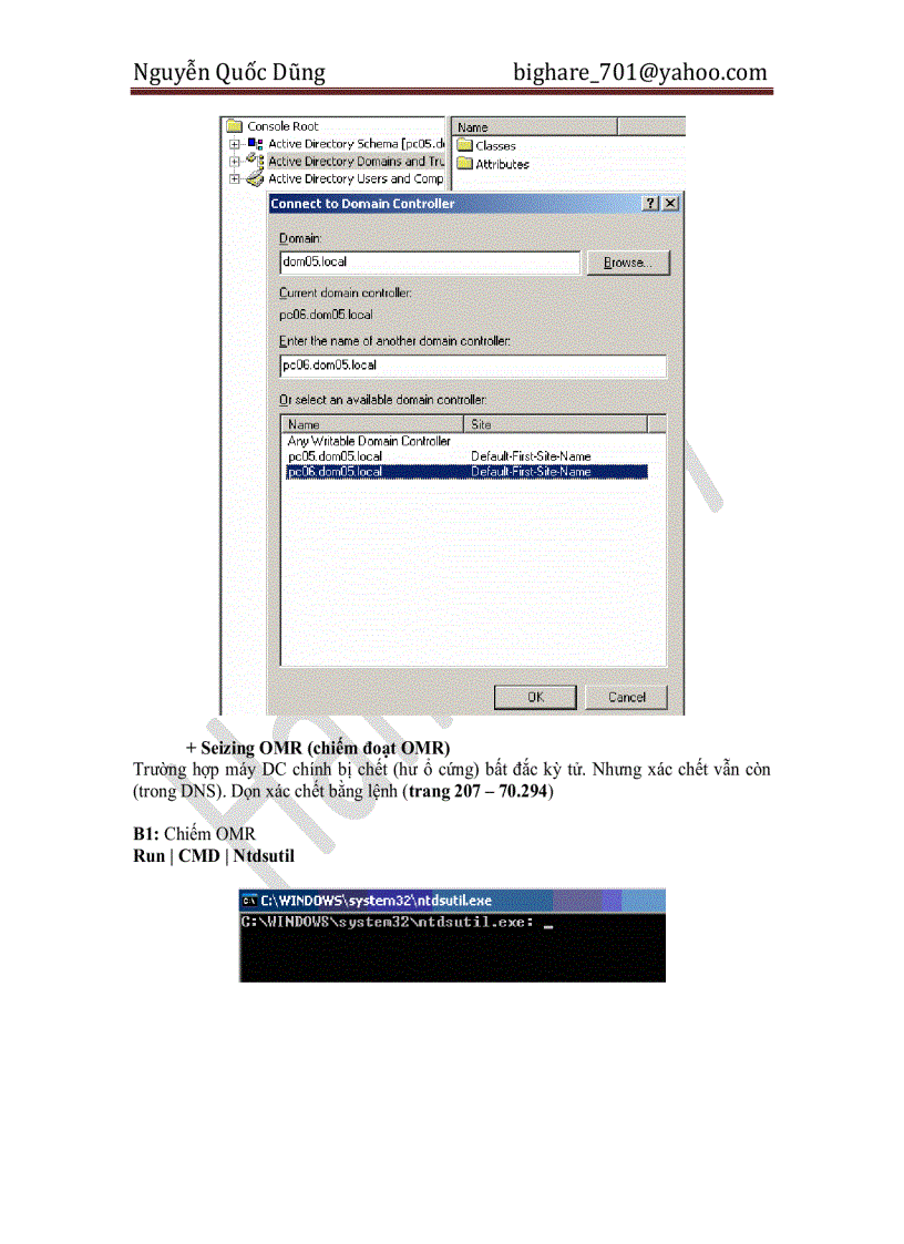 image for page Lab Cấu Hình MCSE môn 70 294 Cài đặt và Cấu hình AD