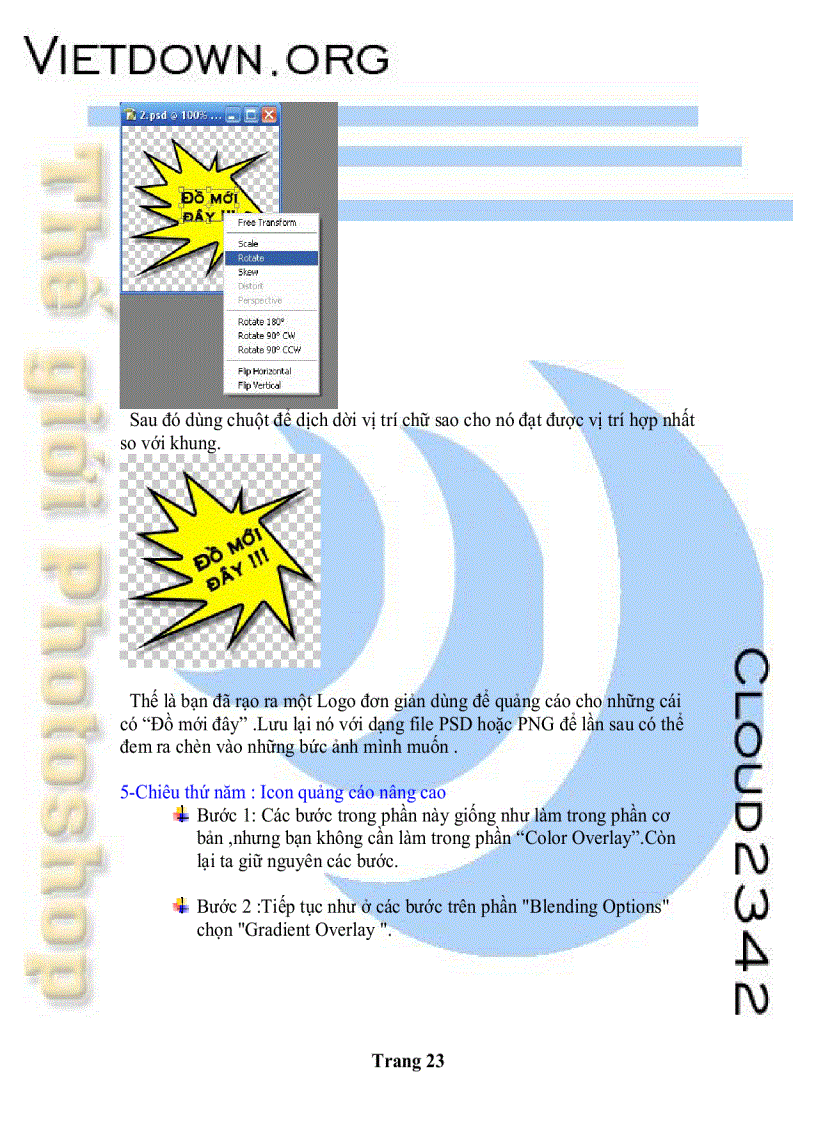 image for page Mẹo vặt photoshop