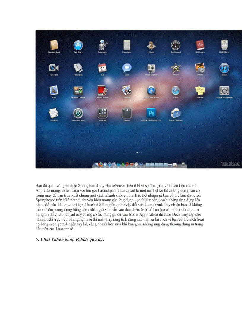 image for page Cảm nhận những tính năng nổi bật của Mac OS X Lion 10 7