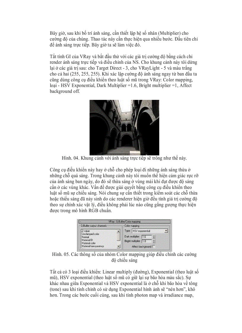 image for page Xác lập ánh sáng cho khung cảnh trong Vray