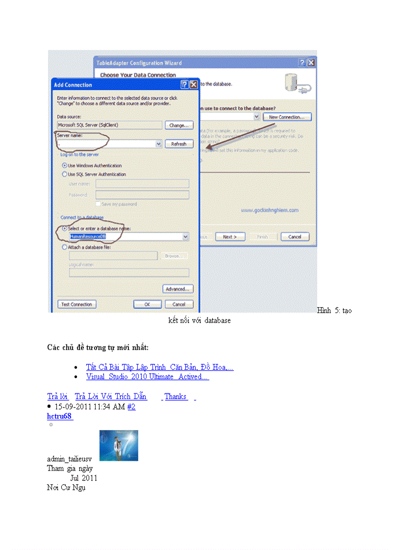 image for page Hướng dẫn Import dữ liệu vào database từ tập tin excel trong C