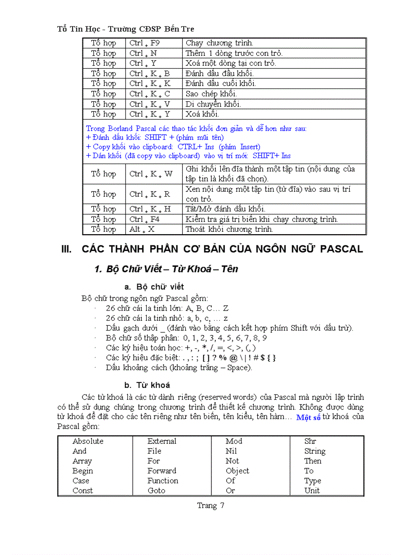 image for page Giáo trình Pascal 7 0