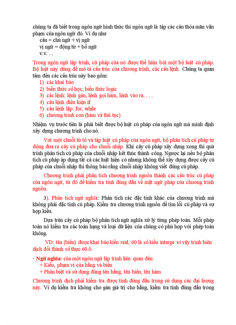 image for page GIÁO TRÌNH MÔN CHƯƠNG TRÌNH DỊCH Compiler Construction