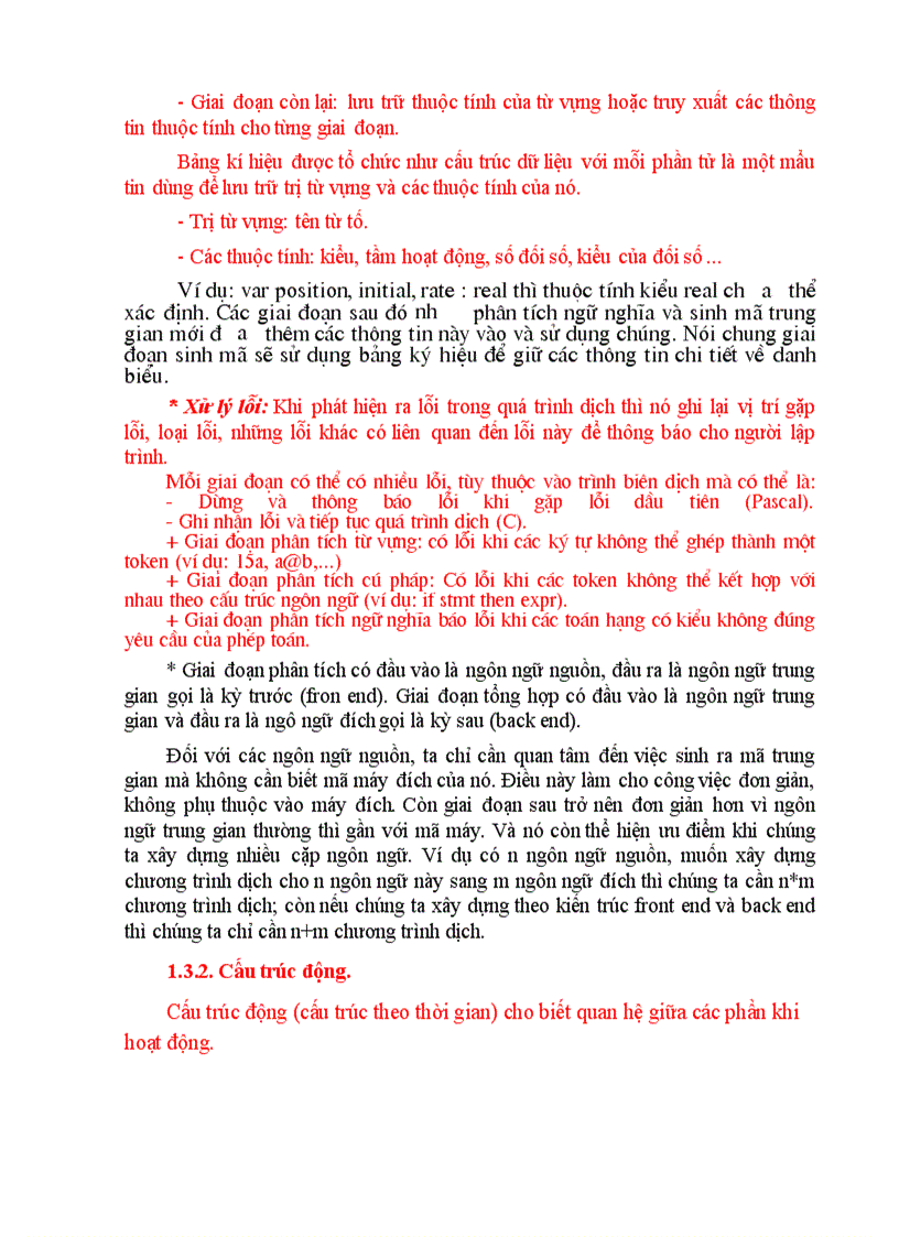 image for page GIÁO TRÌNH MÔN CHƯƠNG TRÌNH DỊCH Compiler Construction