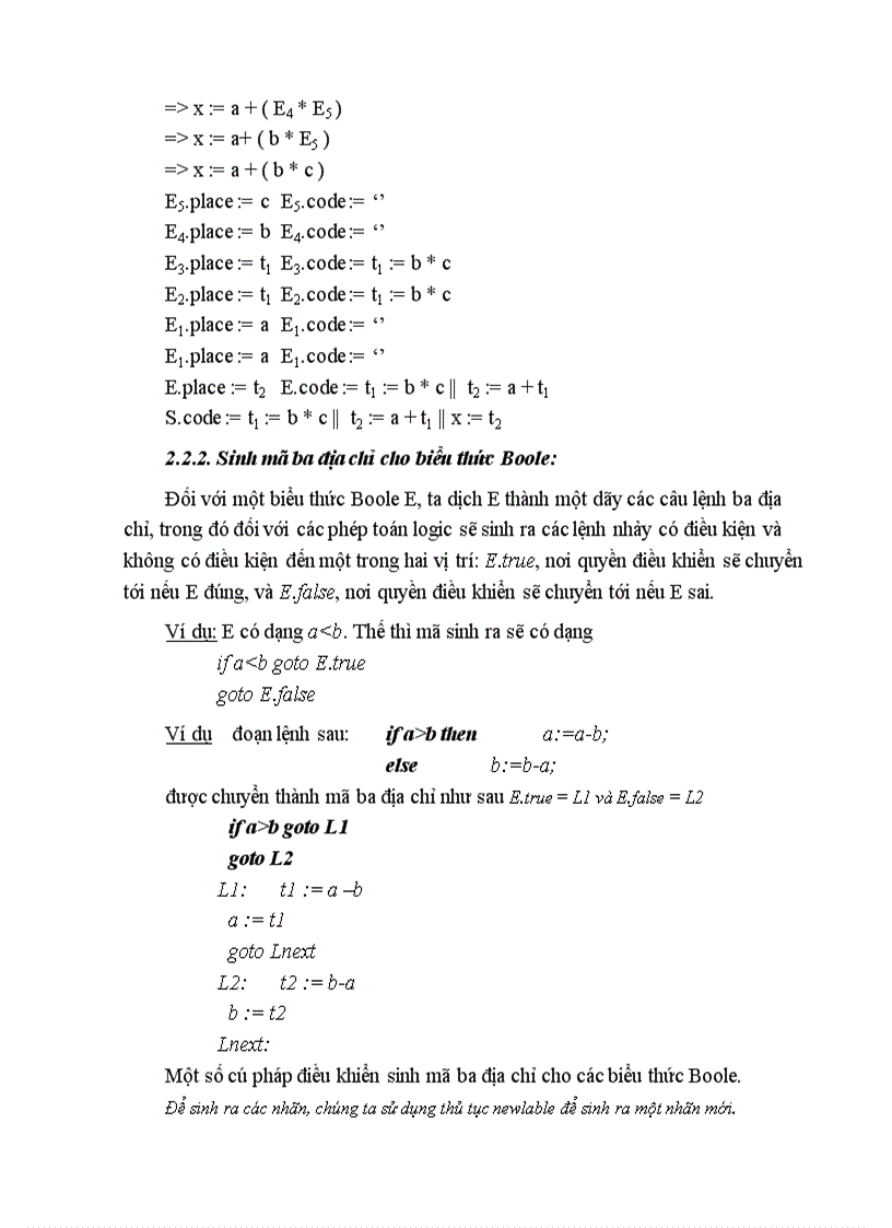 image for page GIÁO TRÌNH MÔN CHƯƠNG TRÌNH DỊCH Compiler Construction