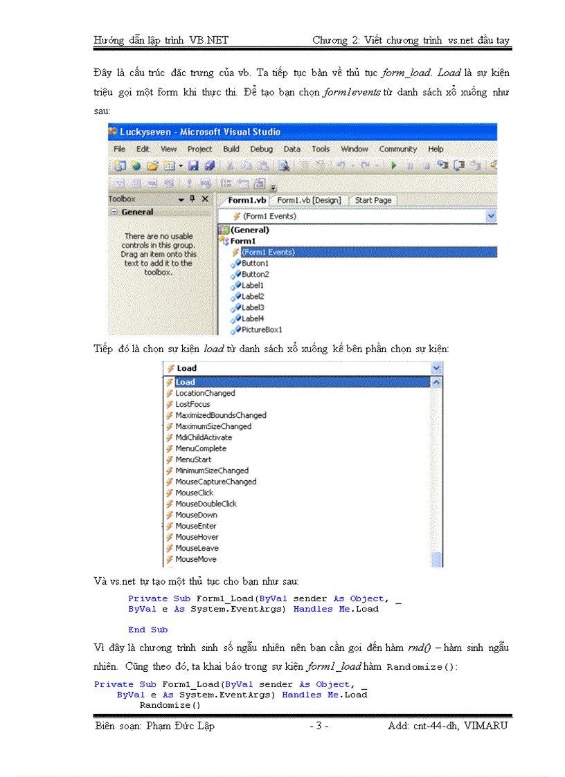 Viết một chương trình Visual Basic NET đầu tay