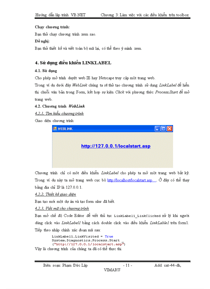 image for page Làm việc với các điều khiển trên TOOLBOX