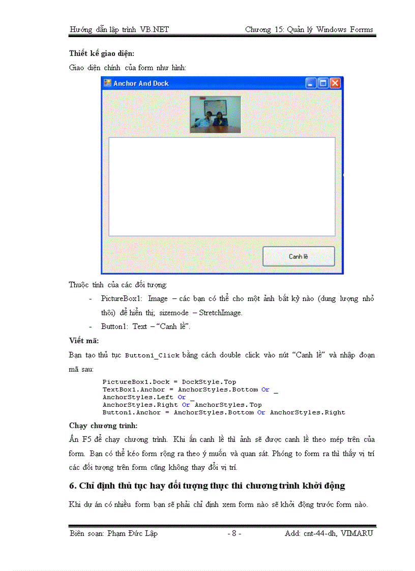 image for page Quản lý Windows Forms
