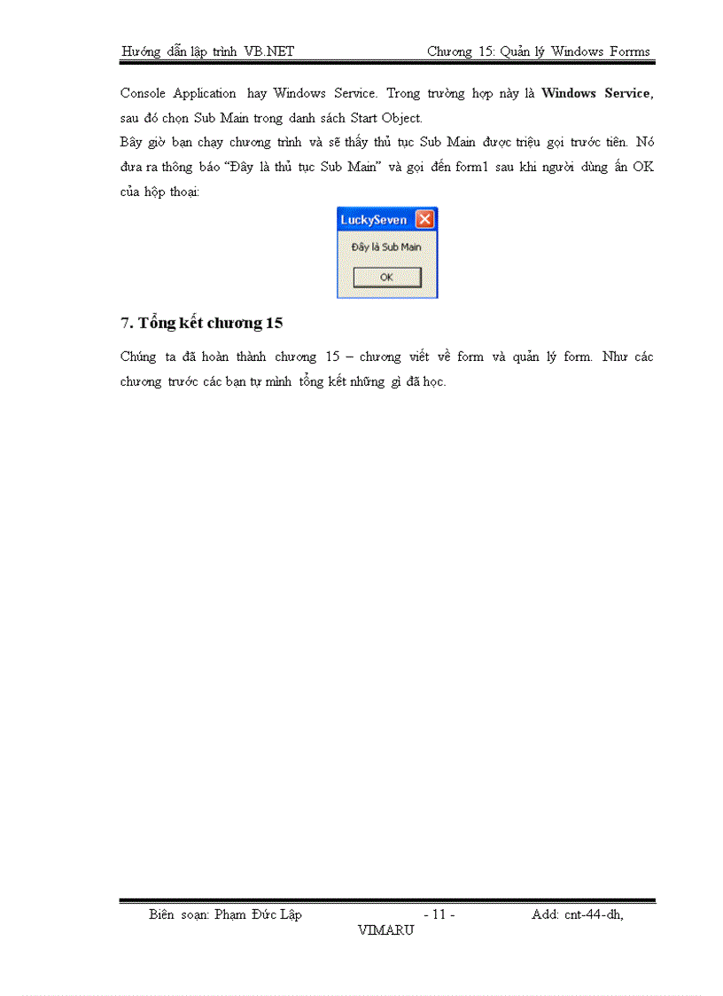 image for page Quản lý Windows Forms