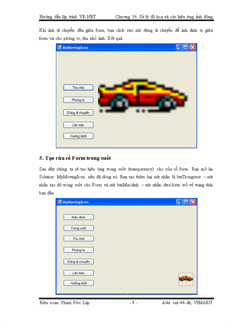 image for page Xử lý đồ họa và các hiệu ứng ảnh động