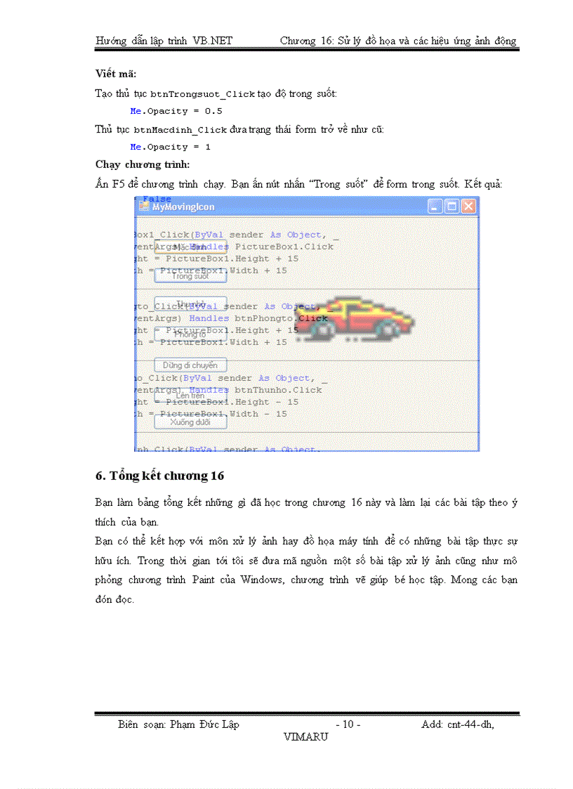 image for page Xử lý đồ họa và các hiệu ứng ảnh động